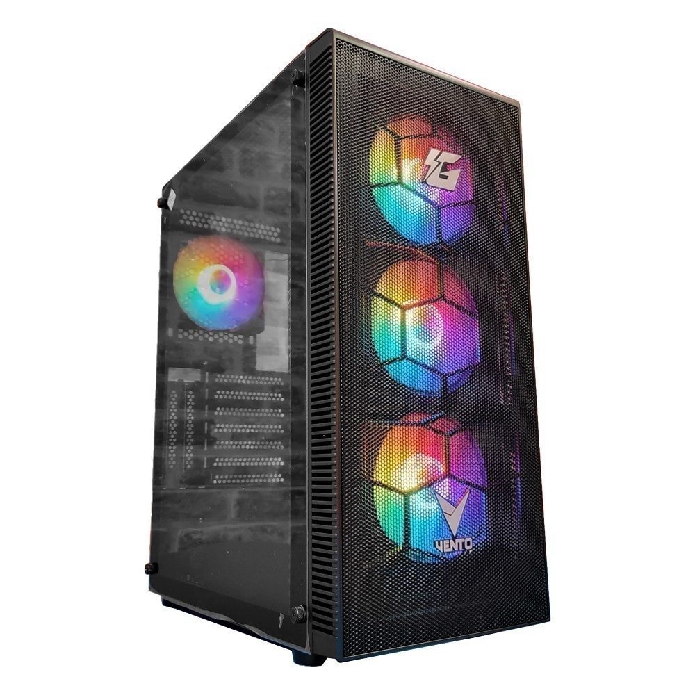 Vento Vg11a Atx Gaming Kasa 4x Rgb Fan Fsp500 60ahbc 80 Psu 1