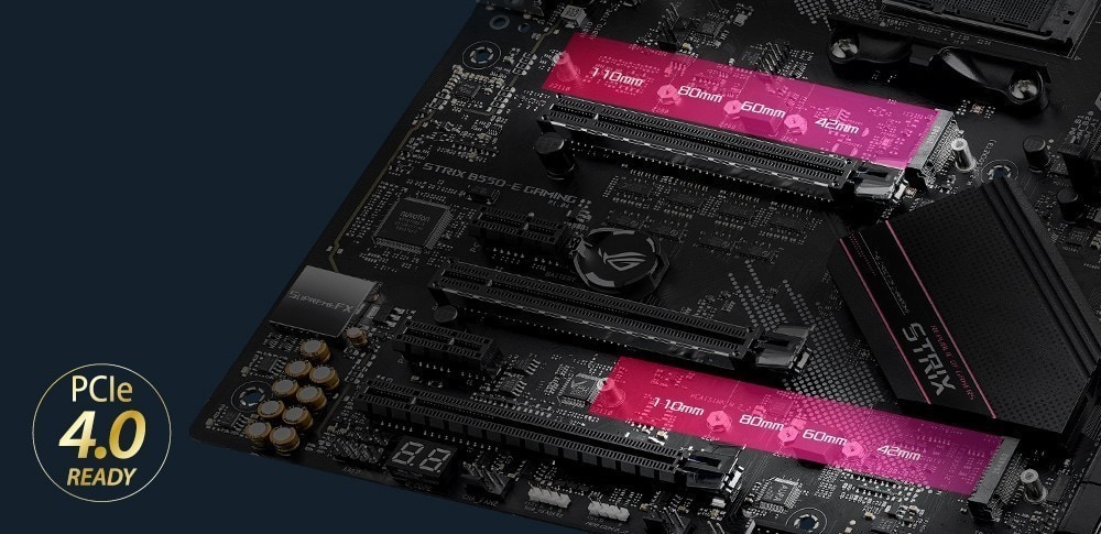 ASUS ROG STRIX B550-E GAMING 4600MHz(OC) DDR4 Soket AM4 ATX Anakart