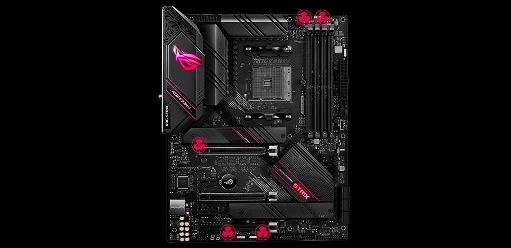 ASUS ROG STRIX B550-E GAMING 4600MHz(OC) DDR4 Soket AM4 ATX Anakart