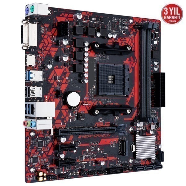 Asus B450m Dragon 4400mhzoc Ddr4 Soket Am4 M 2 Matx Anakart 2