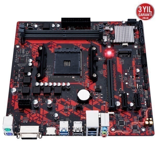 Asus B450m Dragon 4400mhzoc Ddr4 Soket Am4 M 2 Matx Anakart 4