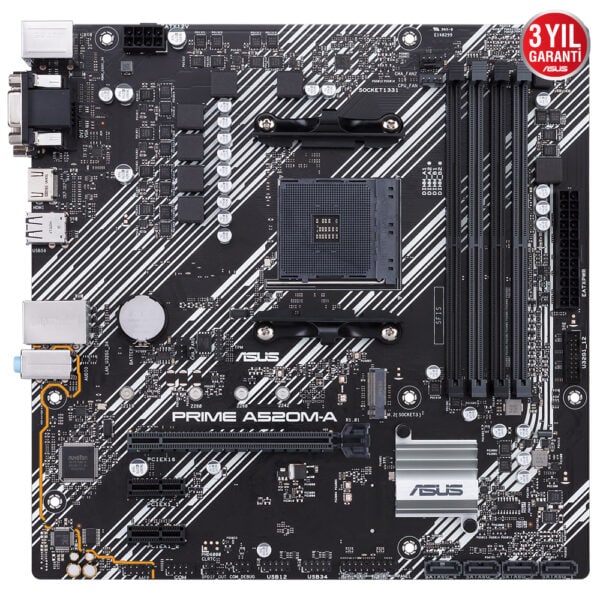 Asus Prime A520m A 4800mhzoc Ddr4 Soket Am4 M 2 Matx Anakart 2
