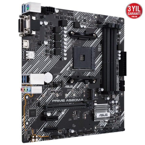 Asus Prime A520m A 4800mhzoc Ddr4 Soket Am4 M 2 Matx Anakart 3