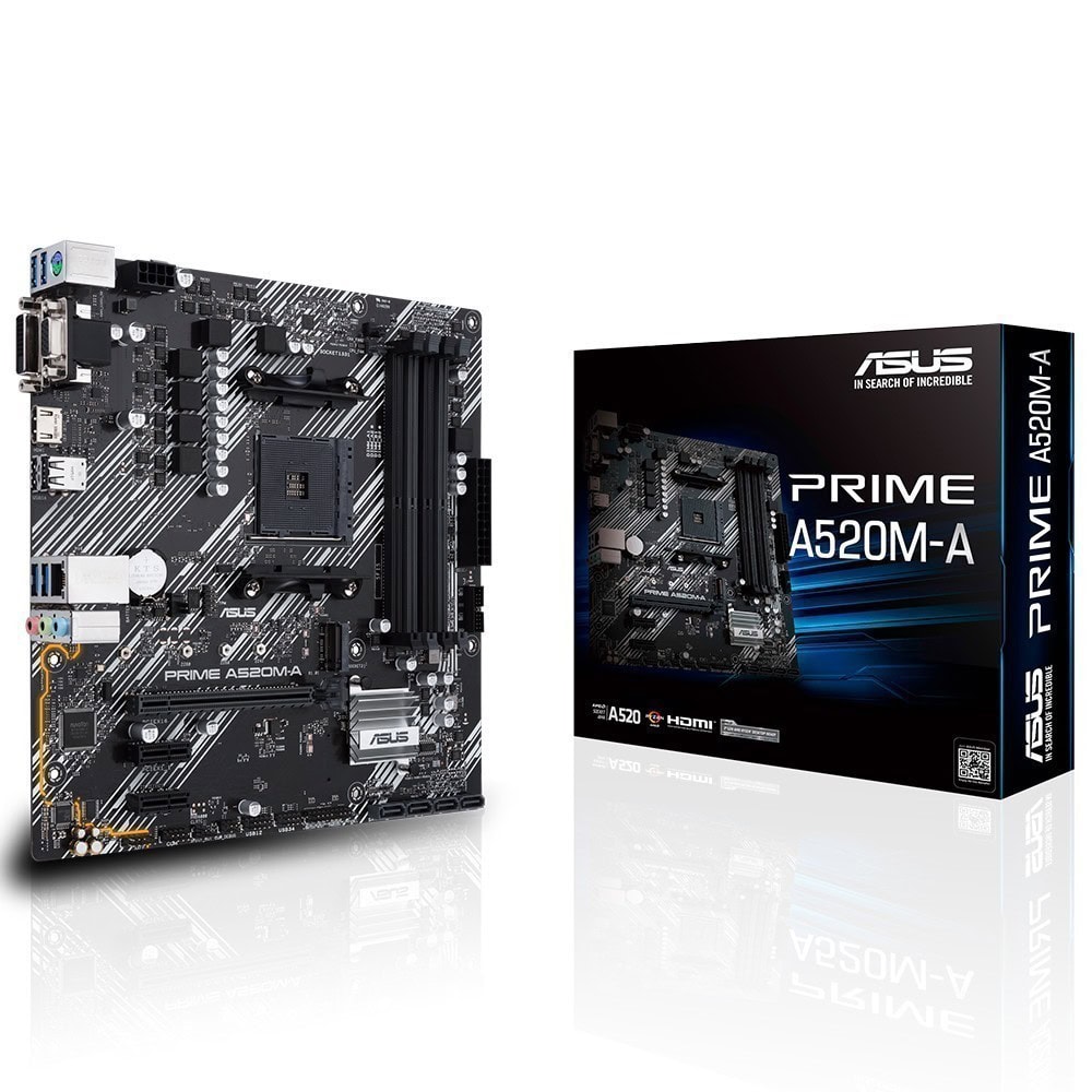 Asus Prime A520m A 4800mhzoc Ddr4 Soket Am4 M 2 Matx Anakart