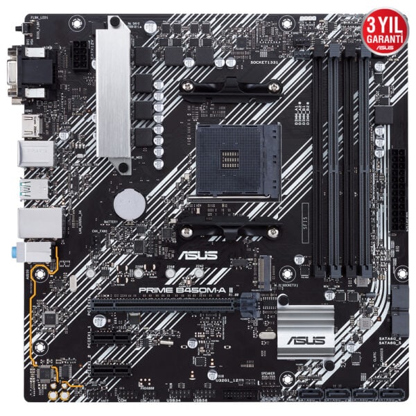 Asus Prime B450m A Ii 4400mhz Oc Ddr4 Soket Am4 M 2 Matx Anakart 1
