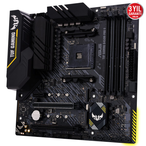 Asus Tuf Gaming B450m Pro Ii 4400mhzoc Ddr4 Soket Am4 M 2 Matx Anakart 3