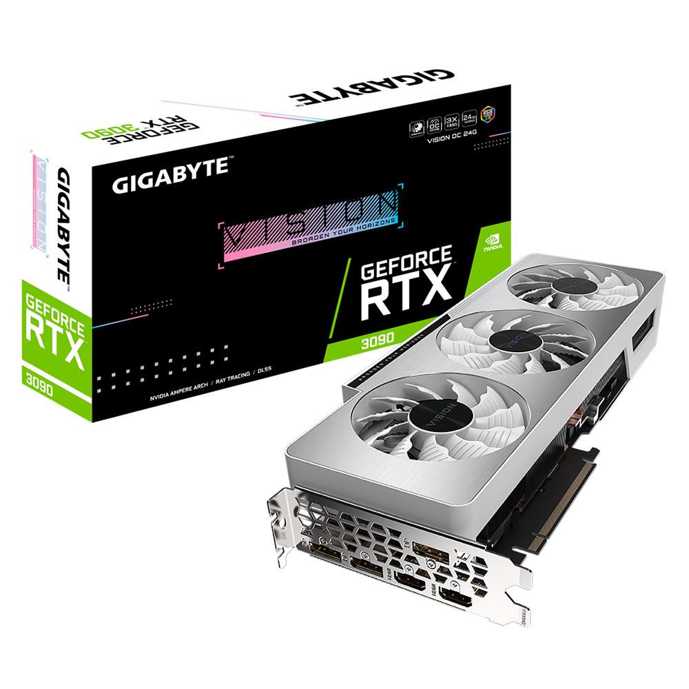 Gigabyte Geforce Rtx 3090 Vision Oc 24gb Gddr6x 384bit Dx12 Ekran Karti