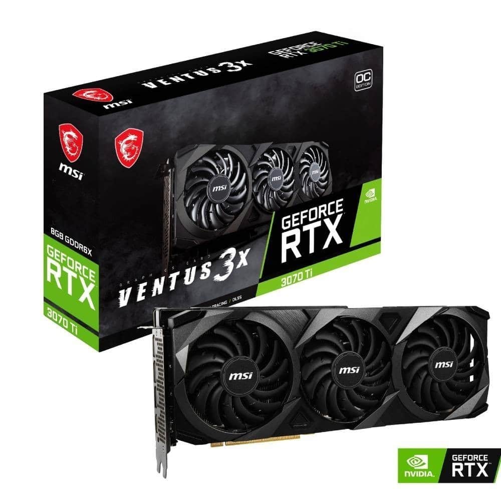 Msi Geforce Rtx 3070 Ti Ventus 3x Oc 8gb Gddr6x 256 Bit Ekran Karti