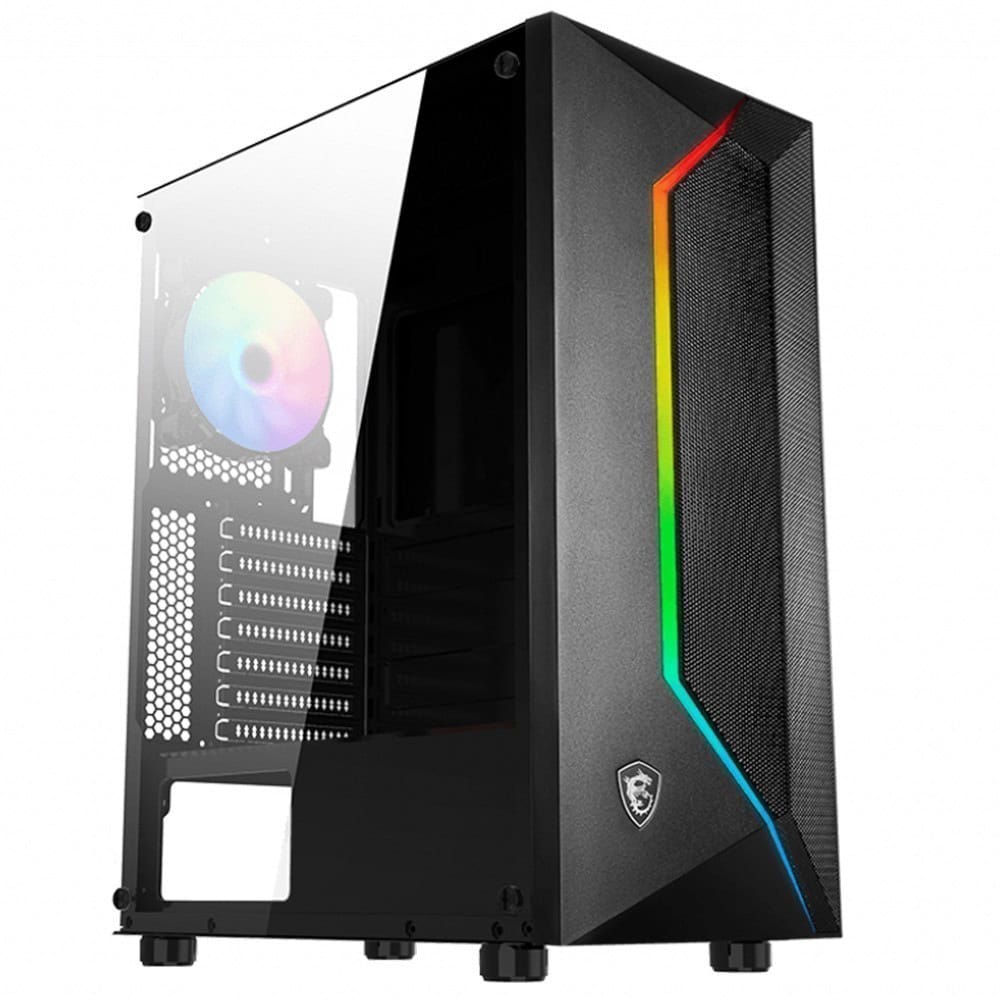 Msi Mag Vampiric 100r Argb Tempered Glass Usb 3 2 Mid Tower Kasa