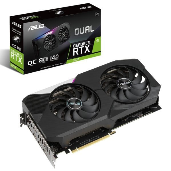 Asus Dual Geforce Rtx 3070 V2 Oc 8gb Gddr6 256bit Ekran Karti