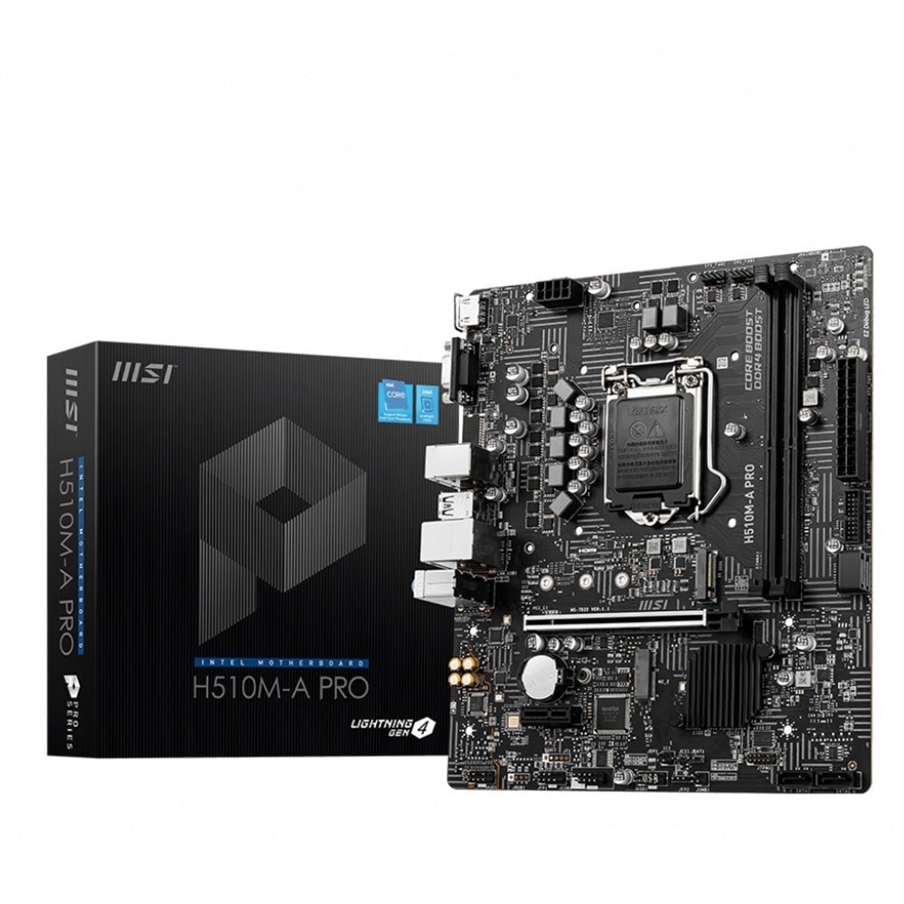 Msi H510m A Pro 3200mhzoc Ddr4 Soket 1200 M 2 Matx Anakart