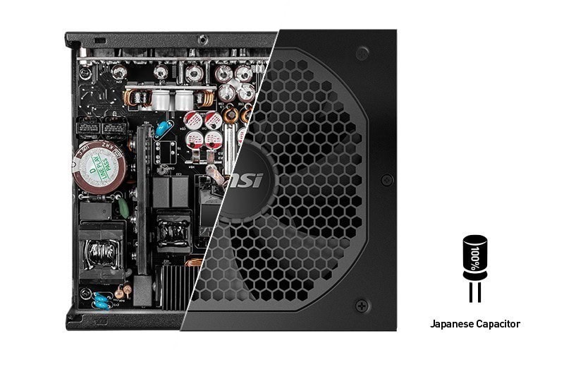 Msi Mpg A850gf 850w 80 Gold Full Moduler 140mm Fanli Psu 8