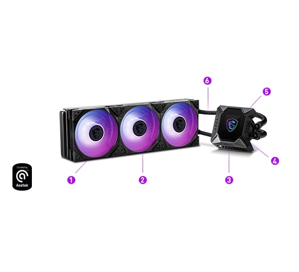Msi Mpg Coreliquid K360 Rgb 360mm Islemci Sivi Sogutucu 8
