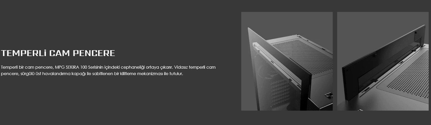 Msi Mpg Sekira 100p Tempered Glass Usb 3 2 Mid Tower Kasa 12