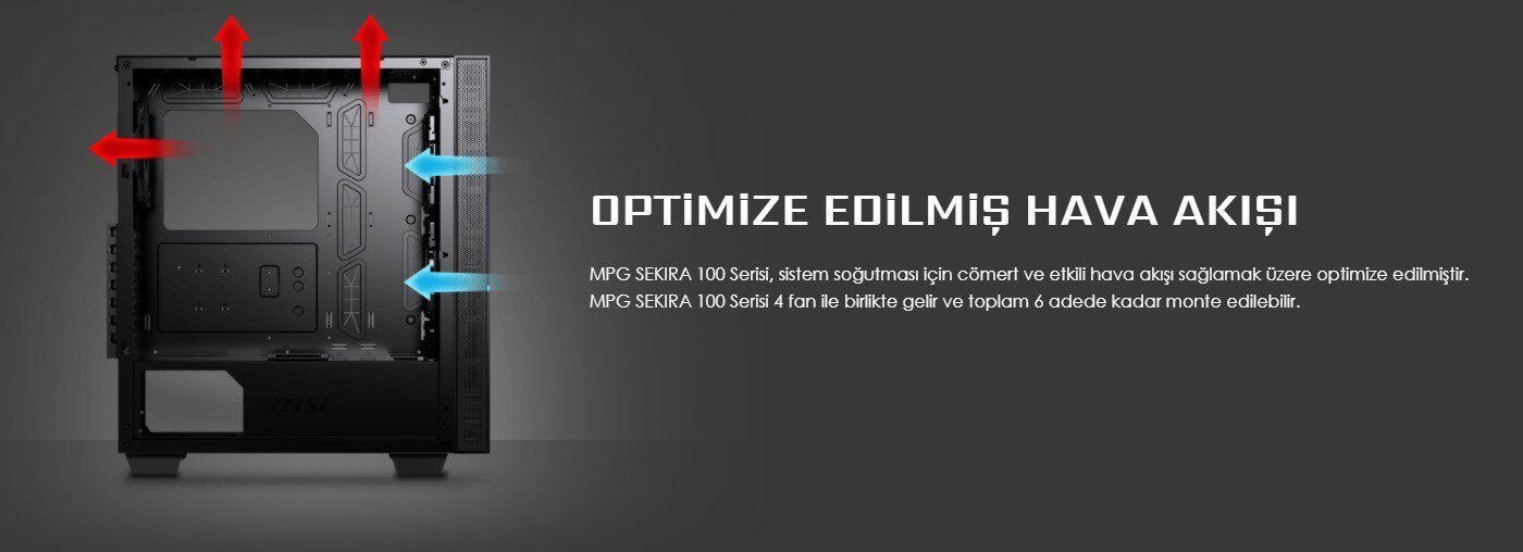 Msi Mpg Sekira 100p Tempered Glass Usb 3 2 Mid Tower Kasa 14