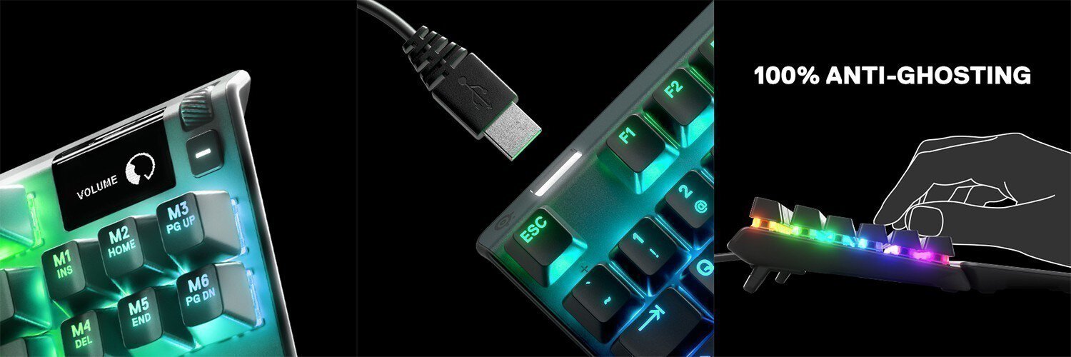 Steelseries Apex 3 Turkce Rgb Gaming Klavye 12