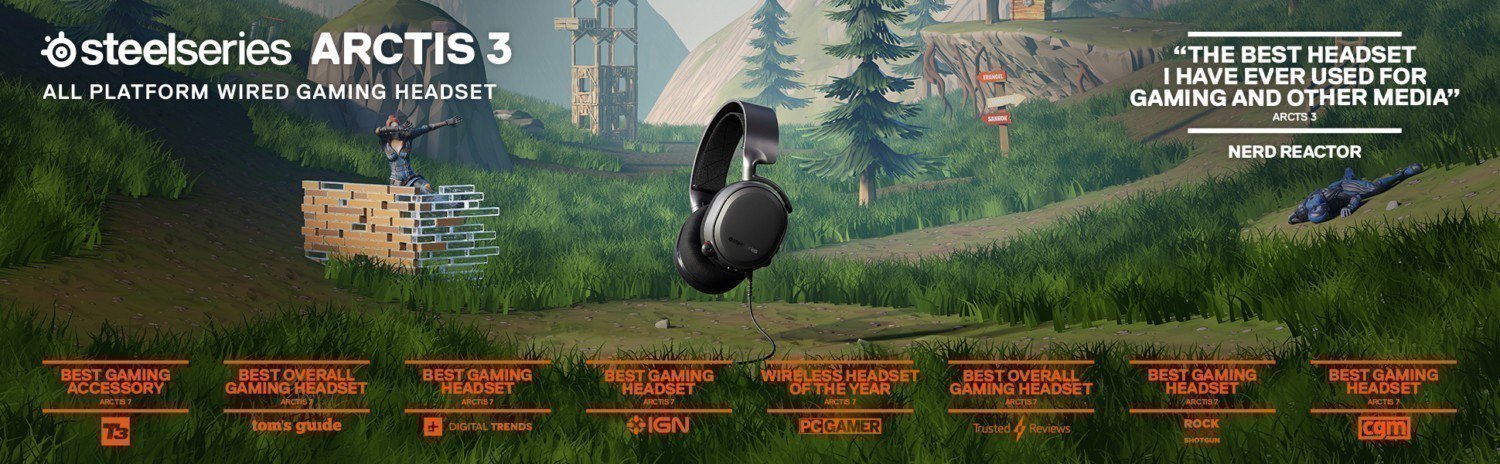 Steelseries Arctis 3 Siyah 2019 Edition 7 1 Surround Kablolu Gaming Kulaklik 5