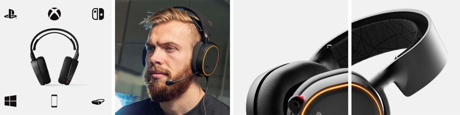 Steelseries Arctis 5 2019 Edition Kablolu Siyah 7 1 Surround Rgb Gaming Kulaklik 7