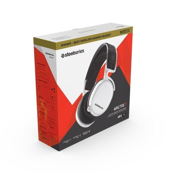 Steelseries Arctis 7 2019 Edition Kablosuz 7 1 Surround Beyaz Gaming Kulaklik 6
