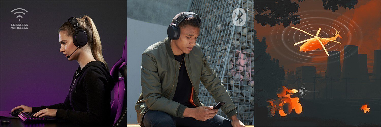 Steelseries Arctis 9 Kablosuz Bluetooth Siyah Gaming Kulaklik 6
