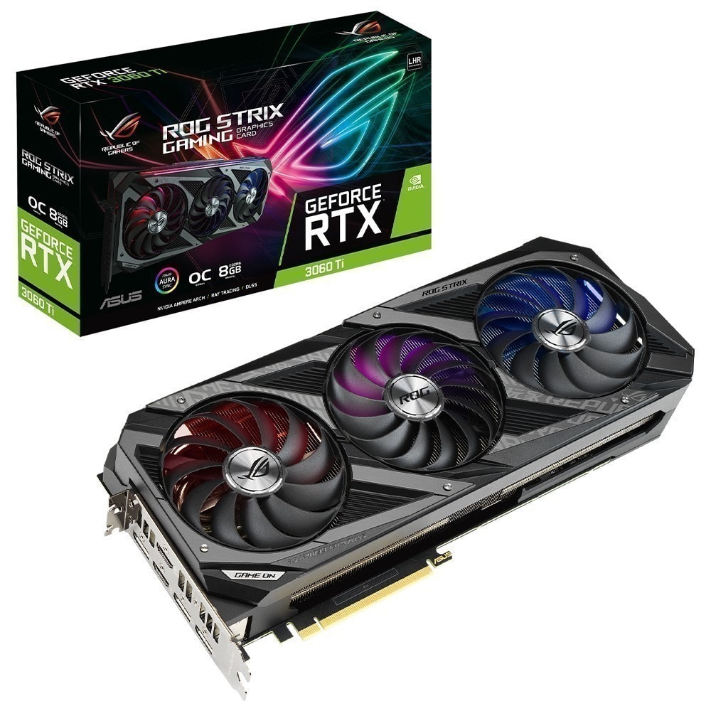 Asus Rog Strix Geforce Rtx 3060 Ti V2 Oc 8gb Gddr6 256 Bit Ekran Karti