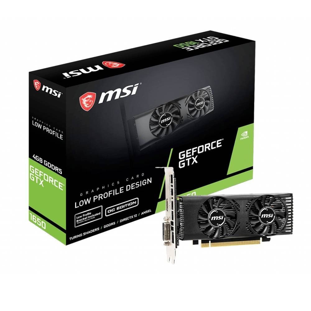 Msi Geforce Gtx 1650 4gt Lp Oc 4gb Gddr5 128 Bit Ekran Karti