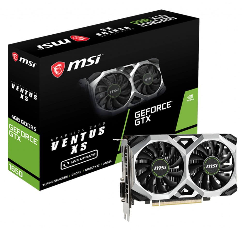 Msi Geforce Gtx 1650 Ventus Xs 4g Oc 4gb Gddr5 128 Bit Ekran Karti