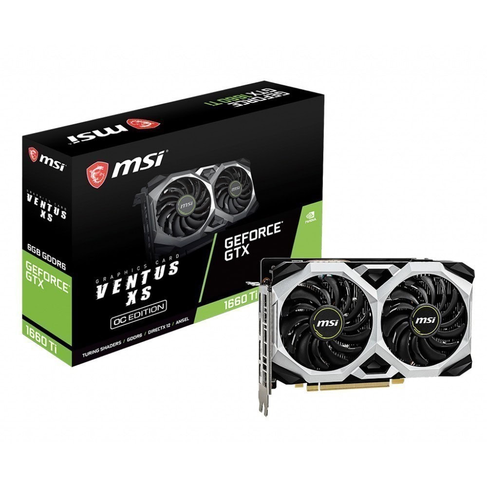 Msi Geforce Gtx 1660 Ti Ventus Xs 6g Oc 6gb Gddr6 192 Bit Ekran Karti