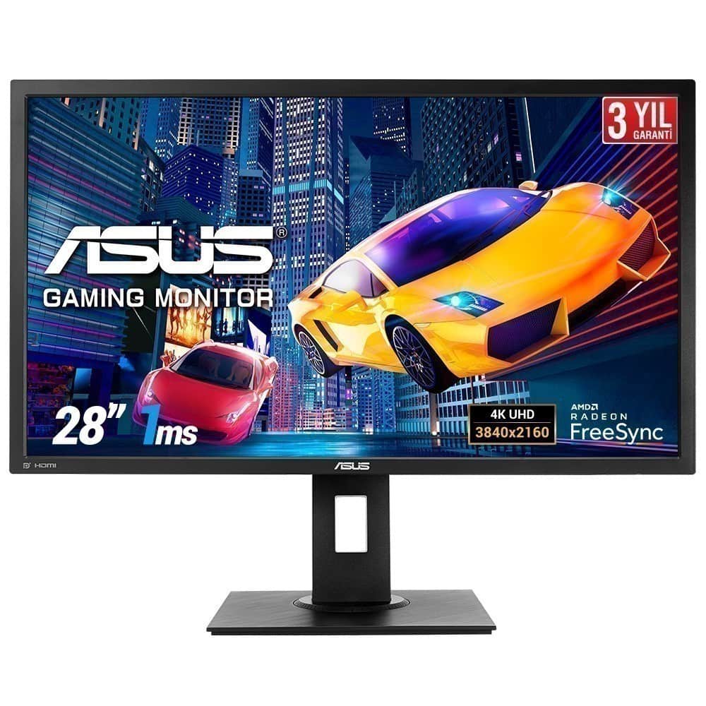 Asus 28 Vp28uqgl 1ms 60hz Tn Uhd Freesync Gaming Monitor
