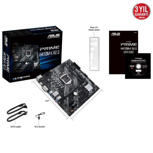 Asus Prime H410m K R2 0 2933ocmhz Ddr4 Soket 1200 Hdmi Dvi M 2 Matx Anakart 6