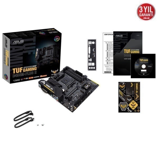 Asus Tuf Gaming B450m Plus Ii 4400mhz Oc Ddr4 Soket Am4 M 2 Hdmi Dvi D Matx Anakart 6