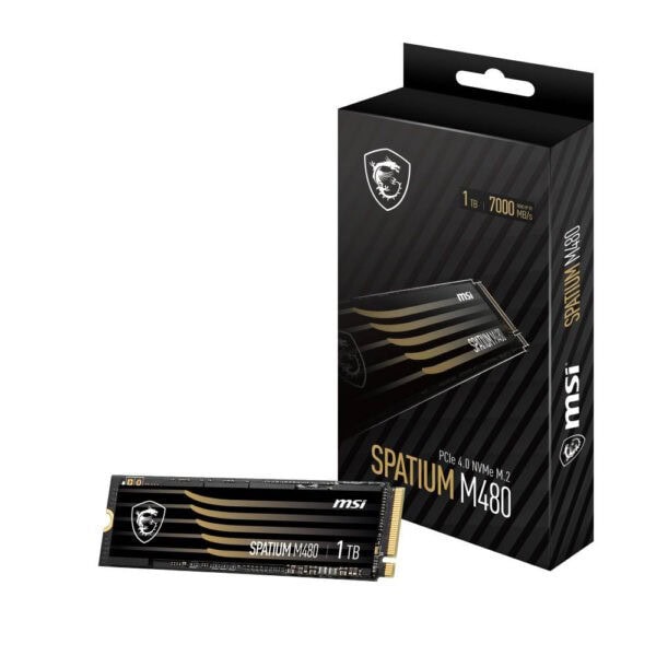 Msi 1tb Spatium M480 Pcie 4 0 Nvme M 2 Ssd 7000mb Okuma 5500mb Yazma 5
