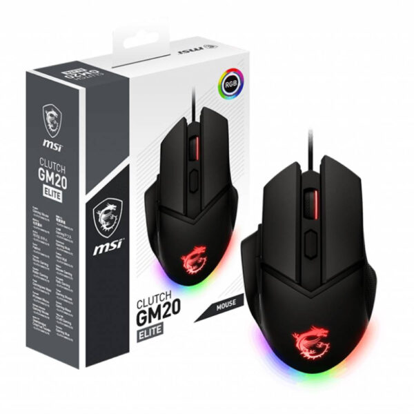 Msi Clutch Gm20 Elite Rgb Gaming Mouse 5