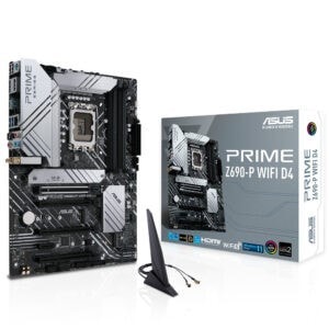 Asus Prime Z690 P Wifi D4 5333mhzoc Ddr4 Soket 1700 M 2 Hdmi Dp Atx Anakart