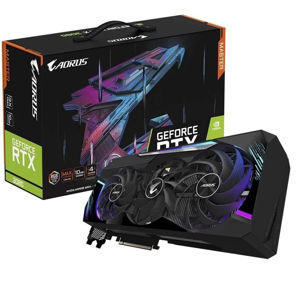 Gigabyte Geforce Rtx 3080 Aorus Master Lhr 10gb Gddr6x 320 Bit Ekran Karti