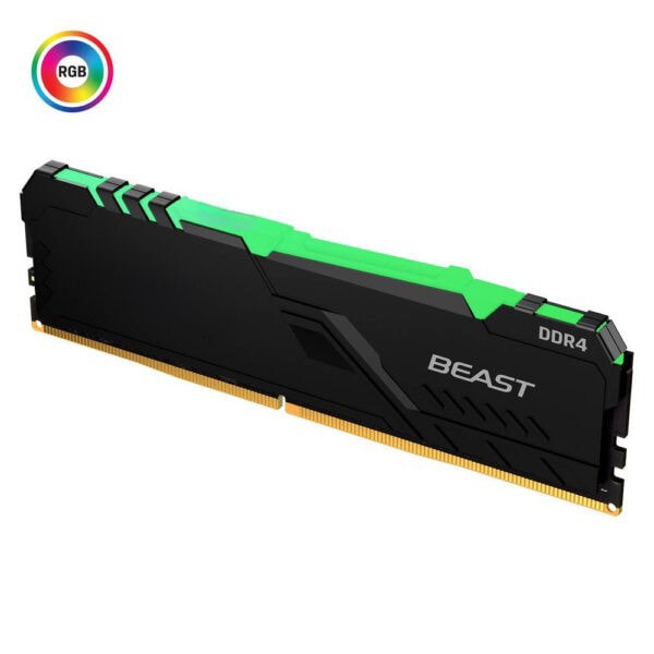 Kingston 8gb Beast Rgb 3200 Mhz Cl16 Ddr4 Single Kit Ram 3