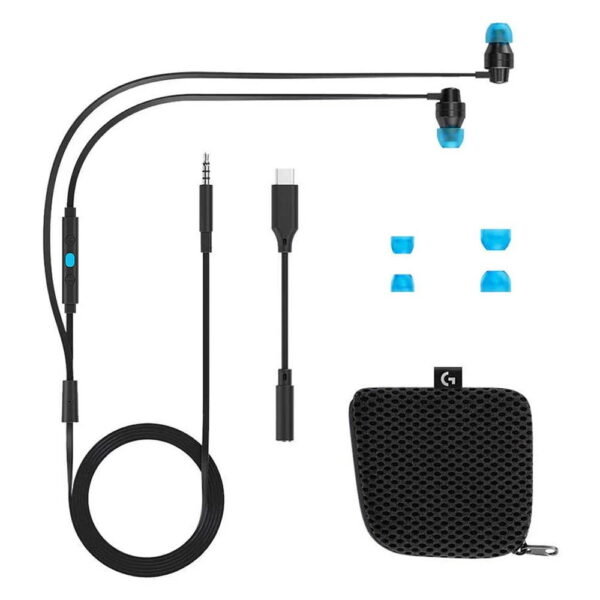 Logitech G G333 Kulak Ici Stereo Oyuncu Kulakligi Siyah 1