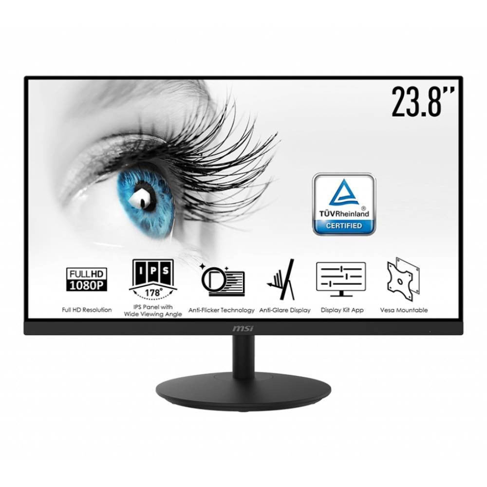Msi 23 8 Pro Mp242 75hz 5ms Hdmi Vga Ips Fhd Monitor