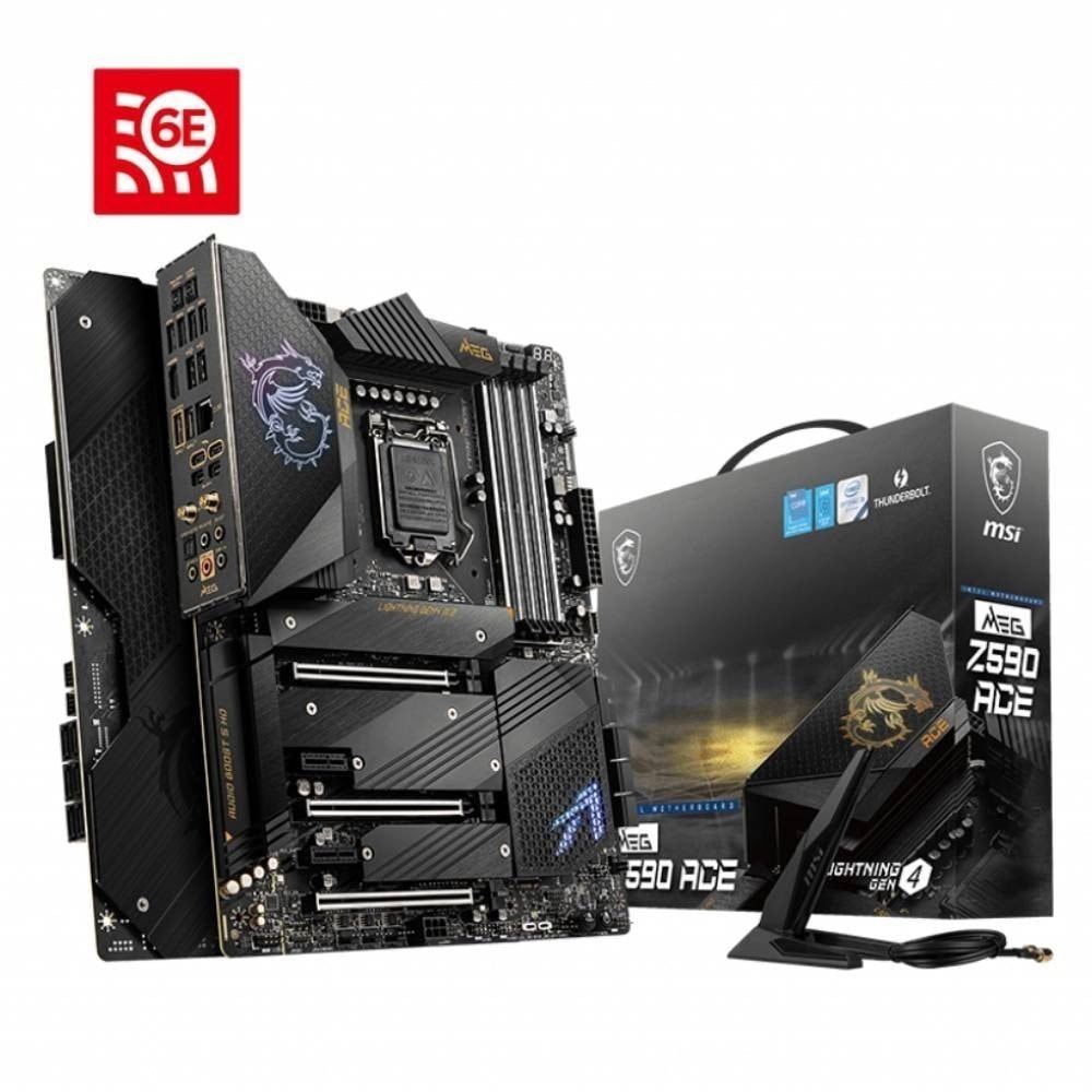 Msi Meg Z590 Ace 5600mhzoc Ddr4 Soket 1200 M 2 Dp Atx Anakart 11