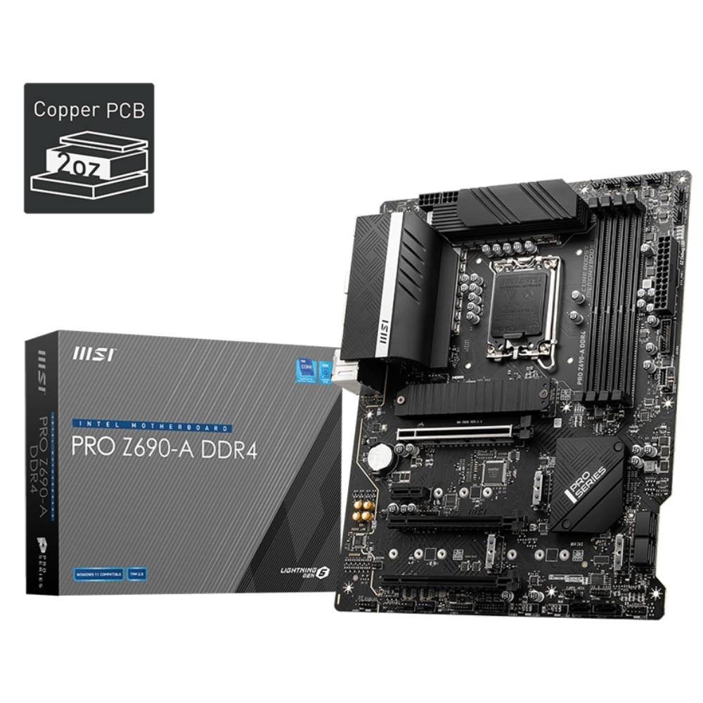 Msi Pro Z690 A Ddr4 5200mhzoc Ddr4 Soket 1700 M 2 Hdmi Dp Atx Anakart
