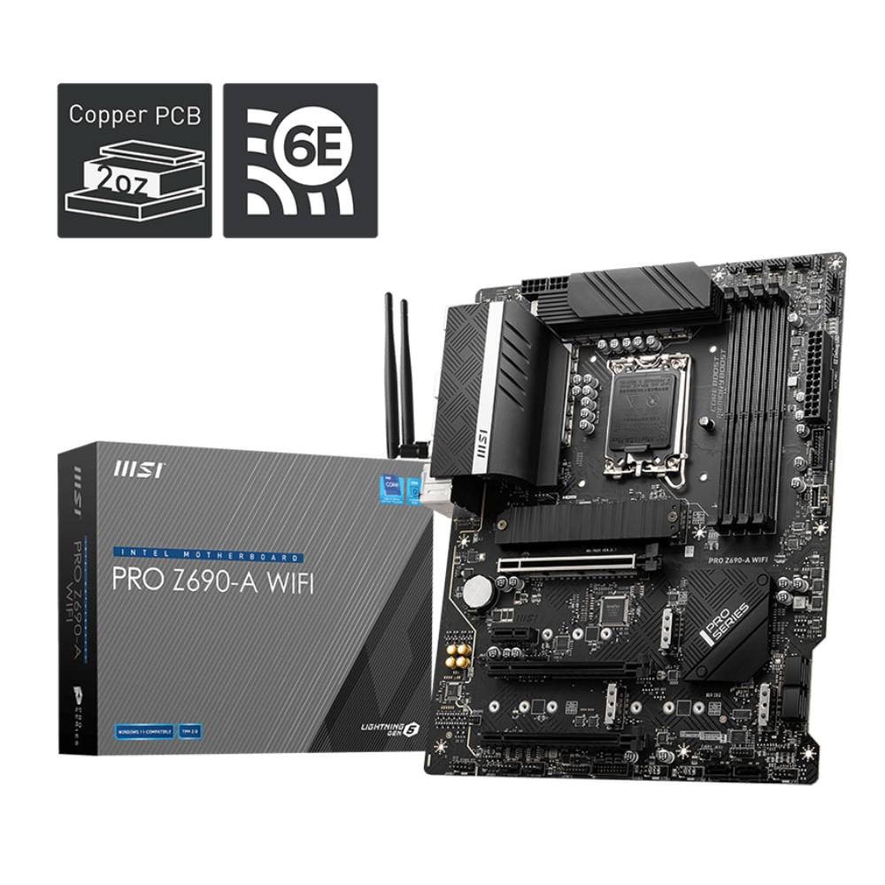 Msi Pro Z690 A Wifi 6400mhzoc Ddr5 Soket 1700 M 2 Hdmi Dp Atx Anakart