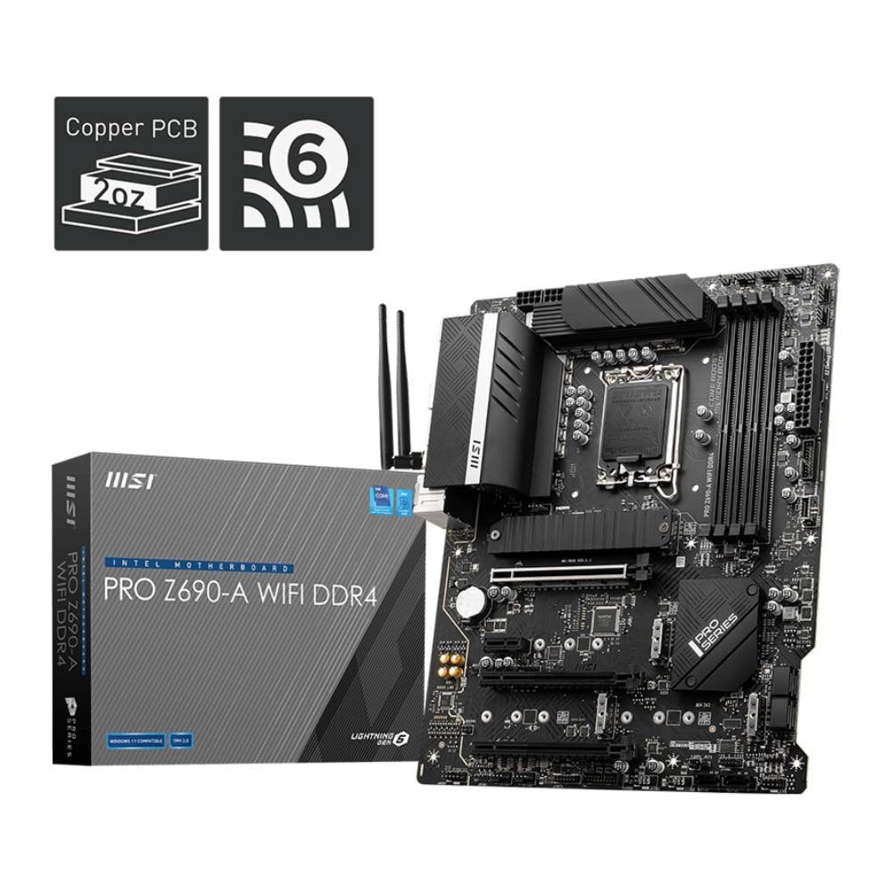 Msi Pro Z690 A Wifi Ddr4 5200mhzoc M 2 1700p Atx Anakart