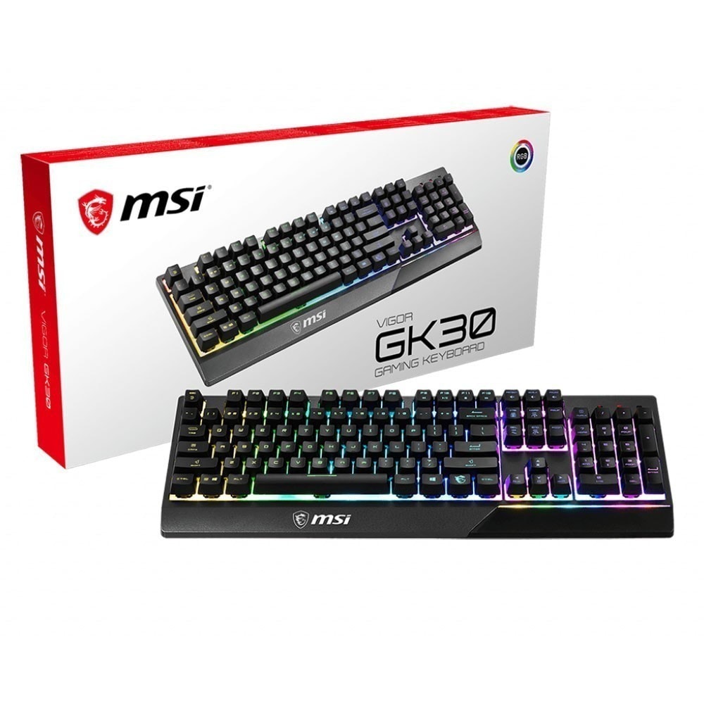 Msi Vigor Gk30 Mekanik Hisli Ingilizce Rgb Gaming Klavye 5