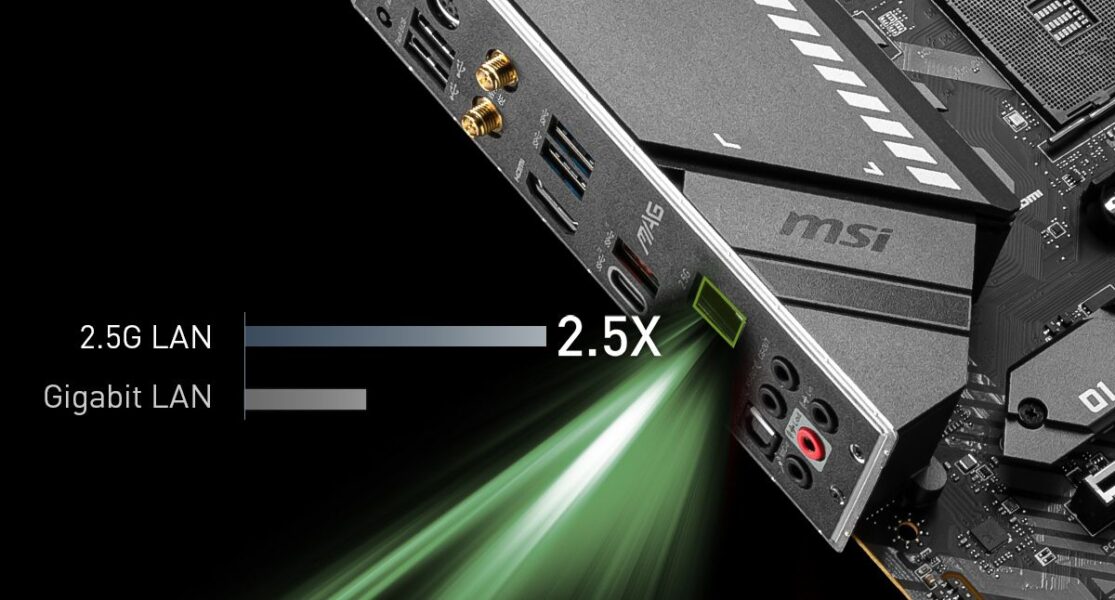 MSI MAG X570S TOMAHAWK MAX WIFI MAXIMIUM DATA TRANSFER WITH 2.5G LAN