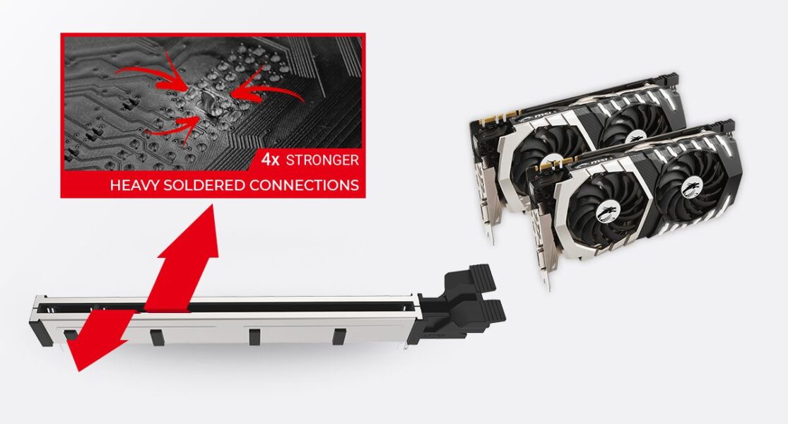 MSI MAG X570S TOMAHAWK MAX WIFI MULTIPLE GPU SUPPORTS AND STEEL ARMOR