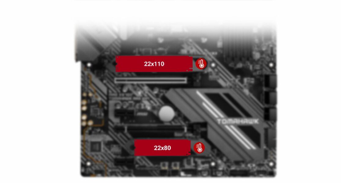 MSI MAG X570S TOMAHAWK MAX WIFI M.2 SHIELD FROZR