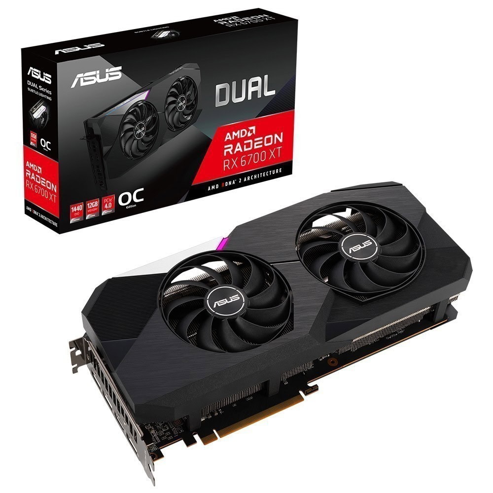 Asus Dual Radeon Dual Rx6700xt 12g 192 Bit Gddr6 12 Gb Ekran Karti
