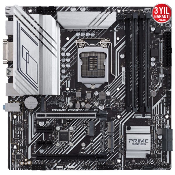 Asus Prime Z590m Plus 5133ocmhz Ddr4 Soket 1200 M 2 Hdmi Dp Matx Anakart 1