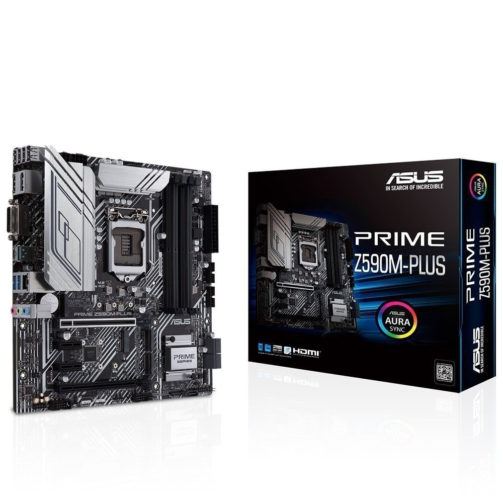 Asus Prime Z590m Plus 5133ocmhz Ddr4 Soket 1200 M 2 Hdmi Dp Matx Anakart