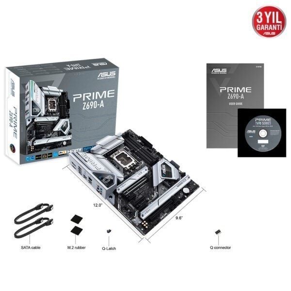Asus Prime Z690 A 6000mhzoc Ddr5 Soket 1700 M 2 Hdmi Dp Atx Anakart 8